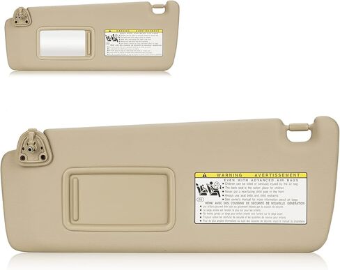 حاجب من الشمس من الجانب الأيسر للسائق بدون ضوء لسيارة Toyota Highlander 2004 2005 2006 2007 مجموعة حاجب بيج in Kuwait