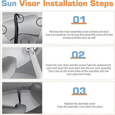 حاجب من الشمس من الجانب الأيسر للسائق بدون ضوء لسيارة Toyota Highlander 2004 2005 2006 2007 مجموعة حاجب بيج in Kuwait