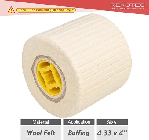 Nylon Bristle Drum, 60, Scale and Rust Stripping, 4.33" x 4", 110x100mm, for Burnishing Polishing Machine in Kuwait