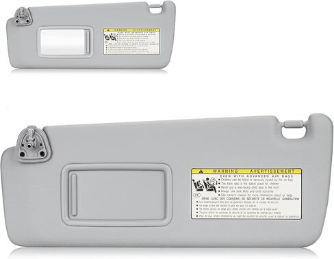 Automotive Left Driver Side Sun Visor without Light for Toyota Highlander 2004 2005 2006 2007 Beige Visor Assembly in Saudi Arabia