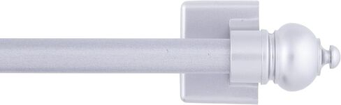 Kenney 40343 Silver 7/16" Multi-Use Adjustable Petite Cafe Magnetic Rod, 16-28", Satin, 1 in Saudi Arabia