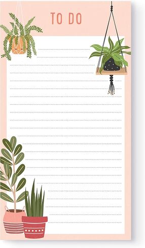 Chunky List Pad for Notes by Studio Oh! - Bella Flora - 4.5" x 8" - 250-Sheet Pad of Paper with Full-Color Art - Stylish & Practical Note Pad for Grocery Lists, To-Dos & More in Kuwait