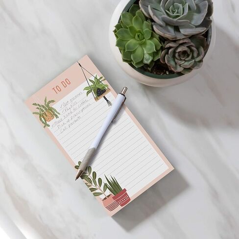 Chunky List Pad for Notes by Studio Oh! - Bella Flora - 4.5" x 8" - 250-Sheet Pad of Paper with Full-Color Art - Stylish & Practical Note Pad for Grocery Lists, To-Dos & More in Kuwait