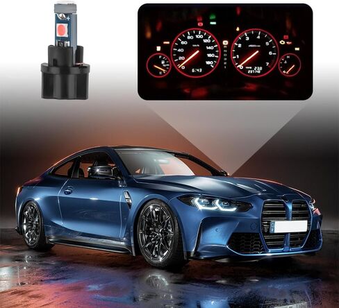 20PCS Car LED Dash Lights with Twist Lock Socket,Super Bright Instrument Cluster Bulbs T5 LED Light Bulbs,Universal 12V Dash Light Bulbs LED Lights for Car Interior Accessories (White) in Saudi Arabia
