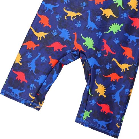 TFJH E One-Piece Boys Short Sleeve Swimsuits Rash Guard Suits Swimwear 50+ UV Sun Protective Zip in Saudi Arabia