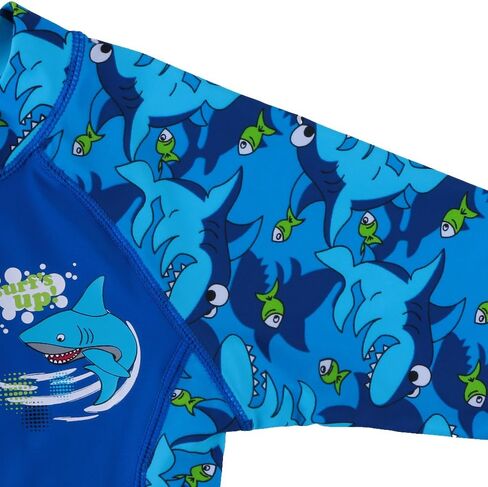 TFJH E One-Piece Boys Short Sleeve Swimsuits Rash Guard Suits Swimwear 50+ UV Sun Protective Zip in Saudi Arabia
