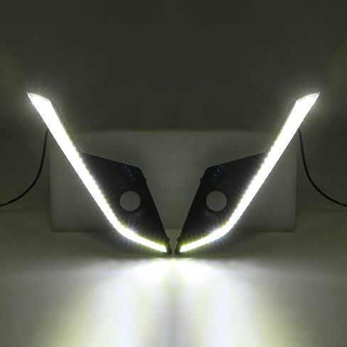 LED DRL Light for Mazda CX-3 CX3 2016-2021 Daytime Running Driving Fog Lamp Bezel with Turn Signal in Saudi Arabia