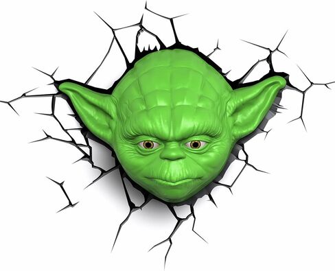 3D Light FX Star Wars Yoda Face 3D Deco LED Wall Light in Saudi Arabia