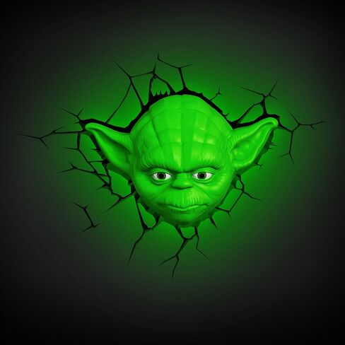 3D Light FX Star Wars Yoda Face 3D Deco LED Wall Light in Saudi Arabia