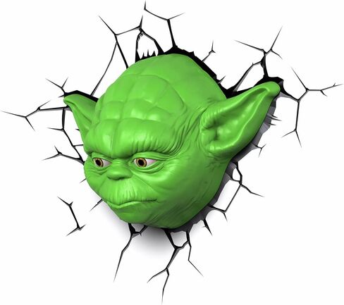 3D Light FX Star Wars Yoda Face 3D Deco LED Wall Light in Saudi Arabia