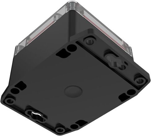 RBF33P06C16B (4.36 x 3.23 x 2.17 in) Flanged Polycarbonate Plastic IP67 Waterproof Dustproof Wall Mountable Electrical Junction PCB Project Box Electronic Enclosure Clear Top/Black Bottom in Saudi Arabia