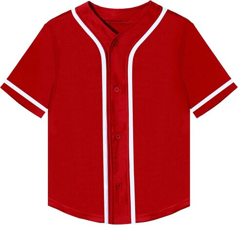 Kids Baseball Jersey and Medium Tube Boneless Socks Youth Boy Softball Blank V-neck Tee Sports Casual Shirt in Saudi Arabia