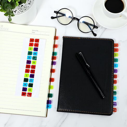 390pcs Alphabet Sticker Tabs for Files, Sticky Note Tabs A-Z Tabs for Notebook, Index Alphabet Stickers for Files, Books File Textbook Dictionary, 26 Letters (15 Sheets, 26 tabs/Sheet) in Saudi Arabia