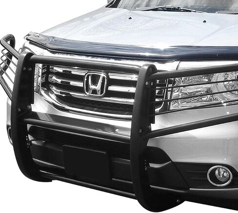 DNA MOTORING GRILL-G-041-BK Black Front Bumper Brush Grille Guard Compatible with 09-15 Pilot in Saudi Arabia