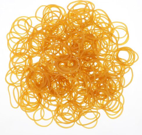 30mm/1.18 Inch Rubber Bands, 200 Pcs Small Rubber Bands Yellow Elastic Rubber Band Small Rubber Bands For Crafts Elastic Stretchy Bands Mini Rubber Bands For Office Supplies School Home in Saudi Arabia