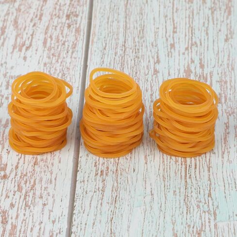 30mm/1.18 Inch Rubber Bands, 200 Pcs Small Rubber Bands Yellow Elastic Rubber Band Small Rubber Bands For Crafts Elastic Stretchy Bands Mini Rubber Bands For Office Supplies School Home in Saudi Arabia