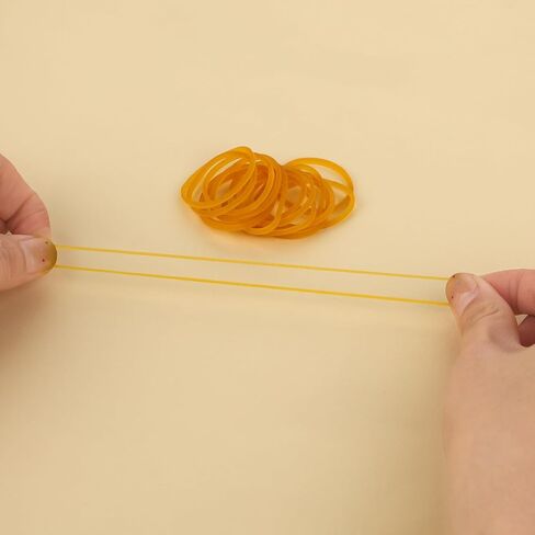 30mm/1.18 Inch Rubber Bands, 200 Pcs Small Rubber Bands Yellow Elastic Rubber Band Small Rubber Bands For Crafts Elastic Stretchy Bands Mini Rubber Bands For Office Supplies School Home in Saudi Arabia