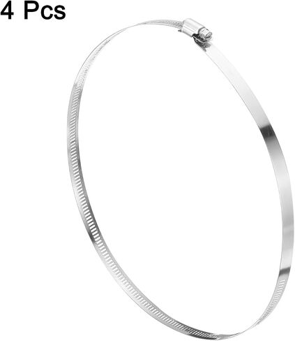 uxcell Hose Clamp, (52-76mm) 2" to 3" Adjustable Stainless Steel Worm Gear Hose Clamps for Fuel Line Plumbing Automotive Mechanical, 4Pcs in Saudi Arabia