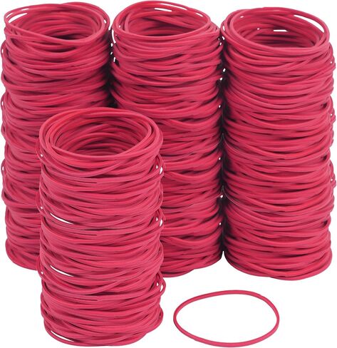 Rubber Bands Size #19,red Elastic band 400pcs size 19 rubber band small rubber bands office supplies(3-1/2" x 1/16'') (Red) in Saudi Arabia