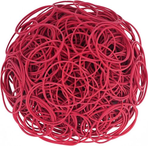 Rubber Bands Size #19,red Elastic band 400pcs size 19 rubber band small rubber bands office supplies(3-1/2" x 1/16'') (Red) in Saudi Arabia