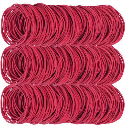 Rubber Bands Size #19,red Elastic band 400pcs size 19 rubber band small rubber bands office supplies(3-1/2" x 1/16'') (Red) in Saudi Arabia