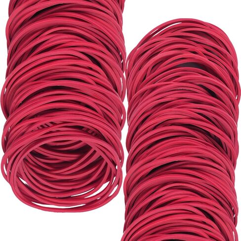 Rubber Bands Size #19,red Elastic band 400pcs size 19 rubber band small rubber bands office supplies(3-1/2" x 1/16'') (Red) in Saudi Arabia