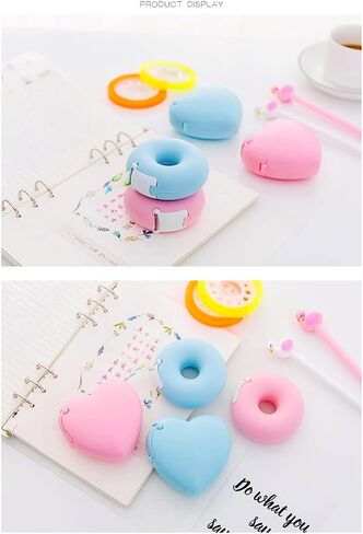 الأشرطة، موزع شريط ملون كاندي محمول على شكل قلب، منظم شريط لطيف، مكتب منزلي، مكتب، مستلزمات مدرسية in Kuwait