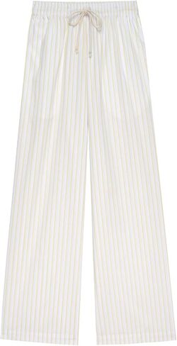 LONGBIDA Womens Comfy Wide Leg Causal Pajama Pants High Wasited Striped Lounge Pants for Woman Y2k Soft Pajama Bottoms in Saudi Arabia