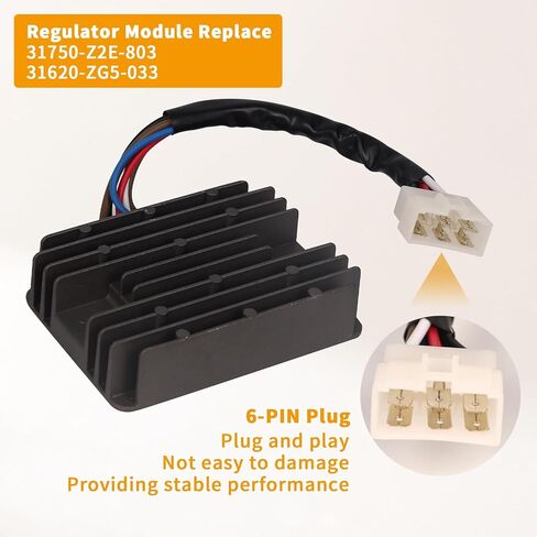 استبدال منظم الجهد SH748AA 32105-Z6L-0001 31750-Z2E-803 32105Z6L0001 متوافق مع محرك Honda GX620 GX630 GX630R GX670 GX690 GX270UT2 GX440IU in Kuwait