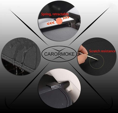 Retractable Cargo Cover 2013 Compatible with 2014-2018 Toyota Rav4 Trunk Cover Black in Saudi Arabia