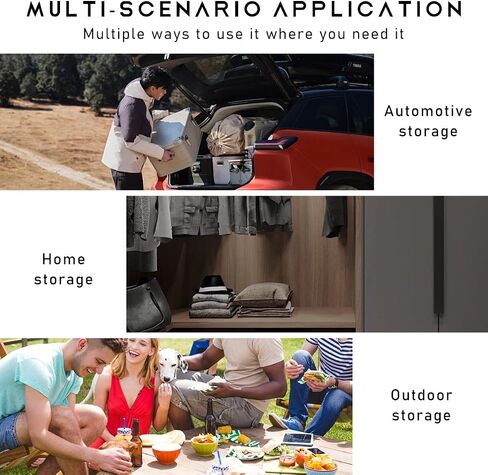 Car Trunk Backseat Organizer, Waterproof Oxford Cloth Trunk Storage Organizer, Collapsible Multi Compartment Trunk Organizer Fit for Most Vehicles, Car Accessories (1 PCS) in Saudi Arabia