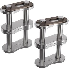 3pcs #50-2 Double Strand Roller Chain Master Link, Adjustable Carbon Steel Connector Link