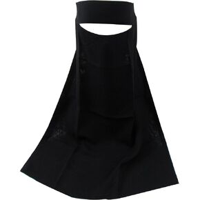 TheHijabStore.com Women's 1-Layer Saudi Black Niqab Face Veil for Hijab Soft 1 Piece Burqa-No Screen in Saudi Arabia