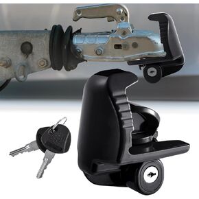 CHANGE MOORE RV Trailer Hitch Lock: Universal Size Hitch Ball Lock Fit 1-7/8", 2", and 2-5/16" Couplers with 2 keys for Boat RV Trailers(2Pcs Black)
