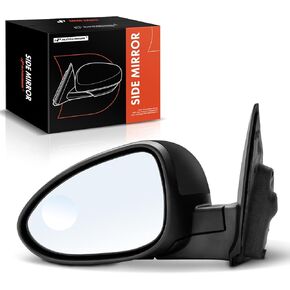 A-Premium Driver Side Power Door Mirror - Compatible with Chevrolet Sonic 2013-2014 - Heated Manual Folding Black Outside Rear View Mirror