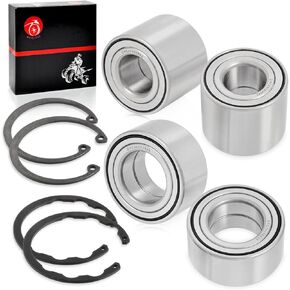 Wheel Bearing Front & Rear + CIRCLIP For Kawasaki Brute Force 650 700 4x4 4x4i KVF650 KVF750 2005-2023 2pcs-30x55x26 2pcs-52x42x25 Heavy Duty Wheel Bearing