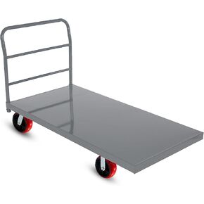 Platform Cart Industrial Dolly Cart Heavy Duty 48" X 24" Platform Truck Commercial Cart Flatbed Platform Cart with 2000lb Capacity, Moving Cart 6" Swivel Wheels Flatbed cart, Push Cart