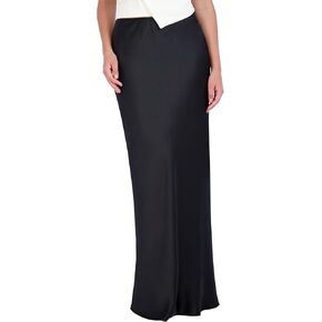BCBGMAXAZRIA Women's A Line Satin Maxi Skirt