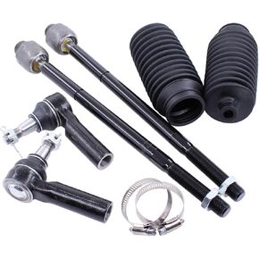 MOTOKU Front Inner and Outer Tie Rod Ends with Boot for Ram 1500 5 Lug 2006-2012
