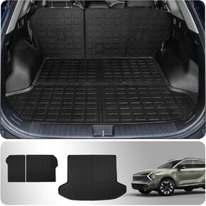 Floor Mats Compatible with 2023 2024 Kia Sportage Cargo Mat Trunk Mat Cargo Liner TPE All Weather Back Seat Cover Protector 2023 Sportage Accessories (Trunk Mat+Backrest Mats+Floor Mats)