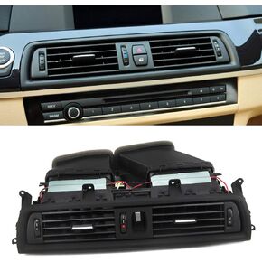 Front A/C Vent Assembly, Dashboard Fresh Air Grille Center Vents Replacement for 2011-2016 BMW 5 Series 528i 535i 535d 535 550i M5 Rep# 64229209136