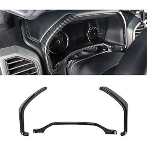 Dashboard Side Meter Chrome Cover Trims Kit for 2015 2016 2017 2018 2019 2020 Ford F150 F250 F350 Super Duty