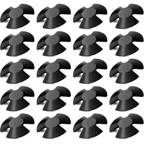 20 PCS Car Hood Heat Insulation Sound Insulation Cotton Buckle, Engine Hood Lining Fixation, 487883AA Replacement Modification Fastening Parts, Compatible with Jeep Chrysler Dodge Ram (Black)