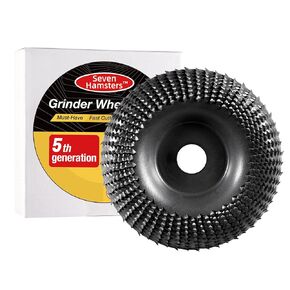 Grinder Wood Carving Wheel Disc 4 Inch Stump Grinder Wheel Shaping Sanding Attachments Abrasive Tools for Angle Grinders with 5/8"Arbor