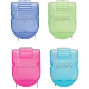 Advantus 75341 Jumbo Size Wall Clips for Fabric Panels, 60 Sheet Capacity,Cool Colors