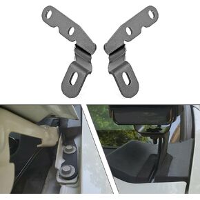 WeiSen Hood Ditch Low Profile Bracket LED Light Pod Mount Compatible with 07-14 Chevy Silverado/Suburban/Tahoe & GMC Sierra/Yukon