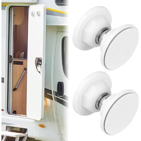 RV Door Holder Magnetic Baggage Door Stopper Catches RV Door Catch Latch for RV Camper Travel Trailer Motor Home Boat Compartments Cargo (Black, 2 Pack)