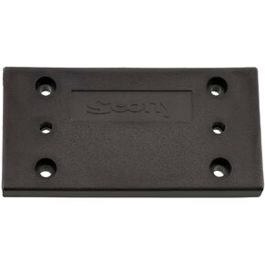 Scotty #1037 Mounting Plate Only for #1025 Right Angle Bracket,Black