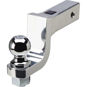 Fastway Flash BM DT-BM4400 Fixed Aluminum Ball Mount with 4 Inch Drop, 1" Hole, Hitch Ball NOT Included