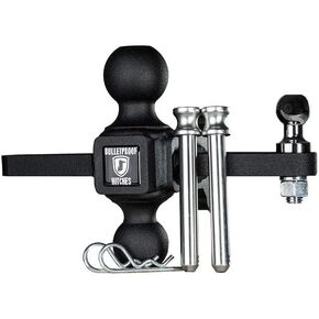 BulletProof Hitches™ Medium Duty Sway Control Ball Mount with 2" and 2-5/16" Solid Steel Combination Ball Mount Rated to 14,000 lbs.